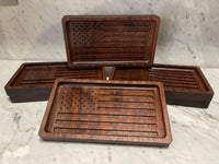 American Flag Catch All Tray