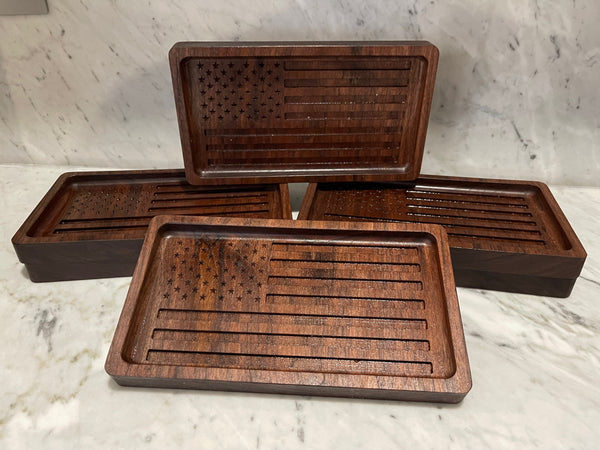 American Flag Catch All Tray