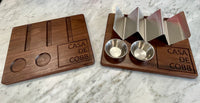 Pair of Taco Trays (Includes Stainless Steel Taco Tray and ramekins)